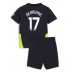 Manchester City Kevin De Bruyne #17 Bortedraktsett Barn 2024-25 Kortermet (+ Korte bukser)